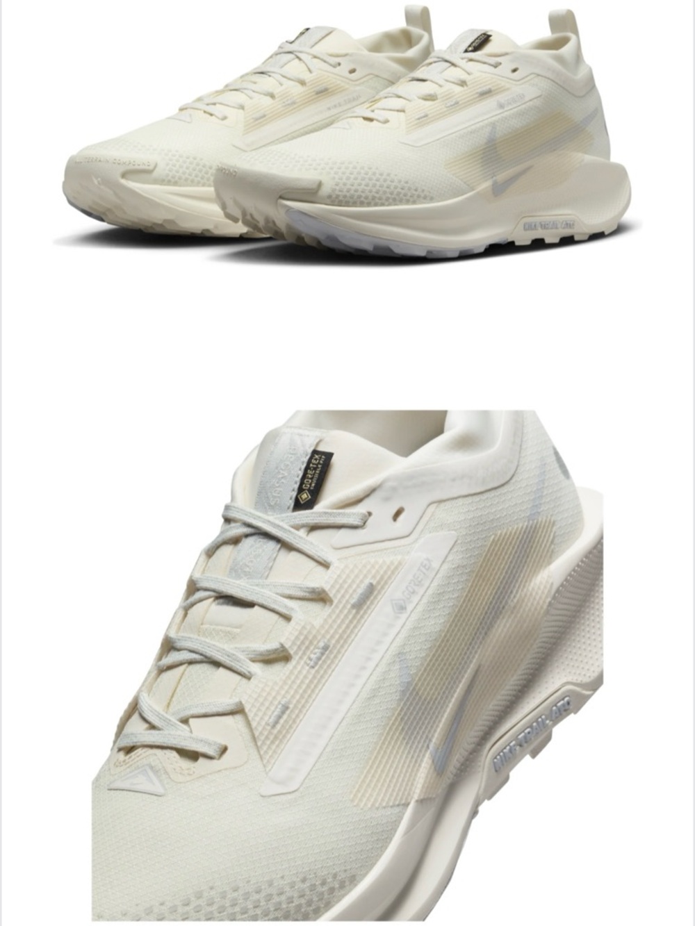 NikePegasus Trail 4 GTX 'White/Cream”